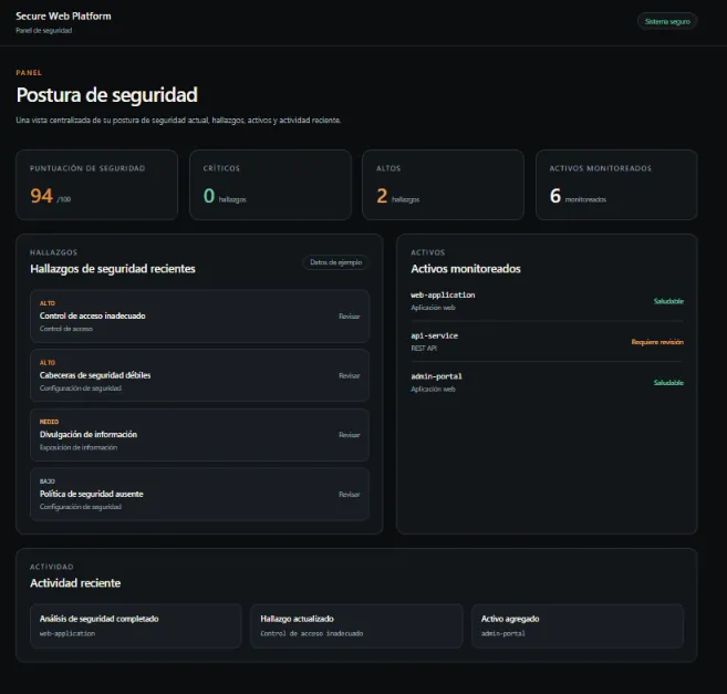 Secure Web Platform — aplicación web desplegada en Cloudflare